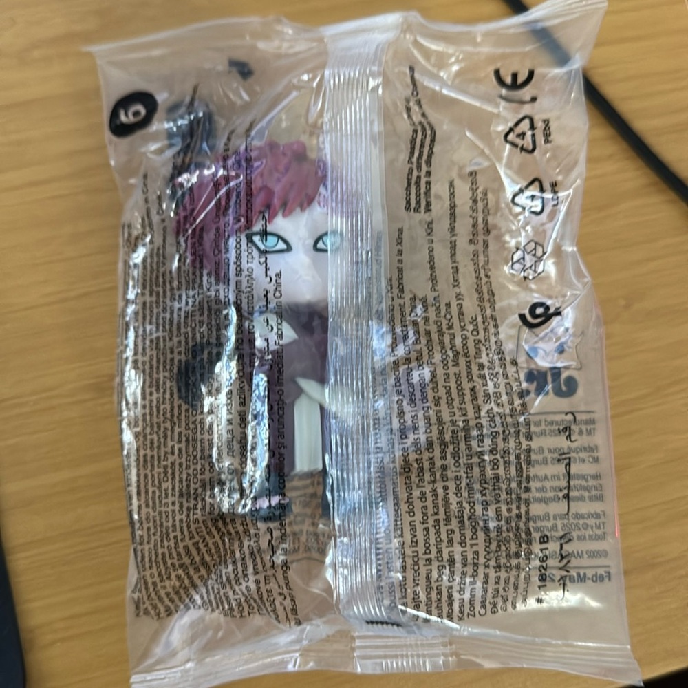 NEW BK Burger King Naruto - Gaara #6 toy 2025